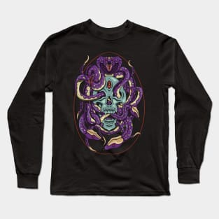 Medusa's skull Long Sleeve T-Shirt